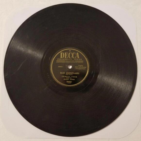 3/$25 Ernest Tubb 78 RPM Blue Snowflakes / Merry Texas Christmas Decca 28453 - Picture 2 of 5